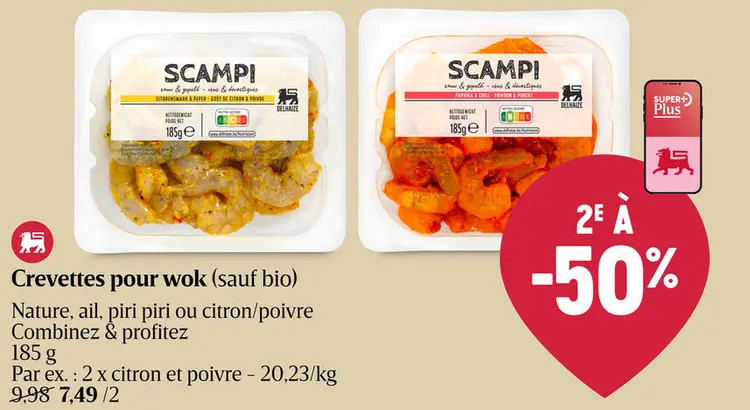 Offre: Crevettes pour wok