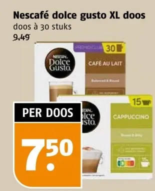 Aanbieding: Nescafé dolce gusto XL doos