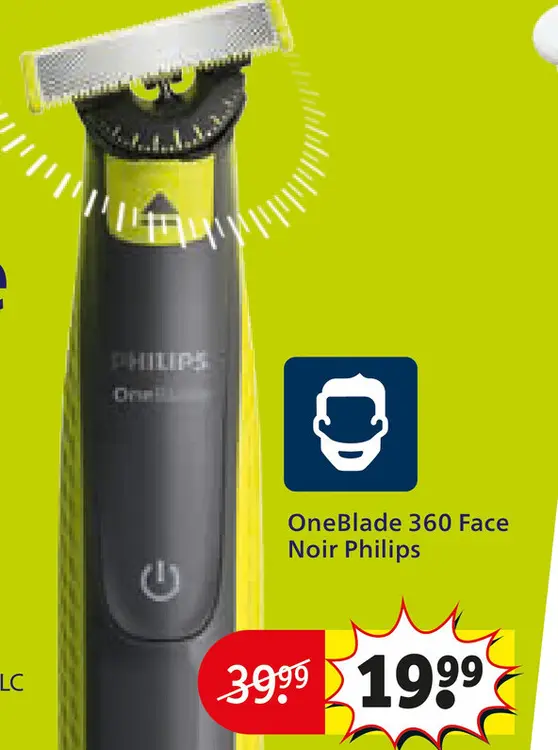 Offre: OneBlade 360 Face Noir Philips