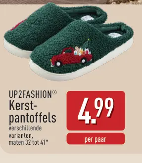 Aanbieding: Kerst-pantoffels