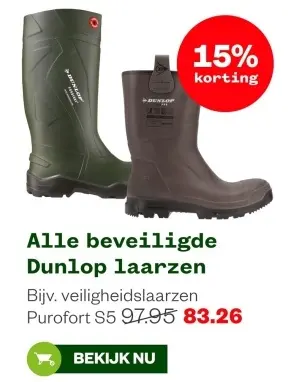 Aanbieding: veiligheidslaarzen Purofort S5
