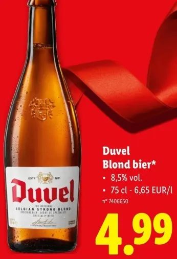 Promotie: Duvel Blond bier
