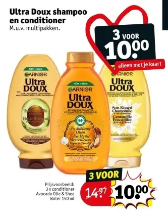 Promotie: Ultra Doux shampoo en conditioner