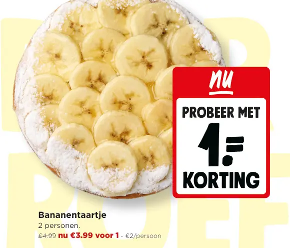 Promotie: Bananentaartje