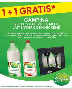 Aanbieding: Volle & halfvolle melk lait entier & demi-écremé