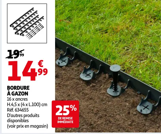 Offre: Bordure à gazon