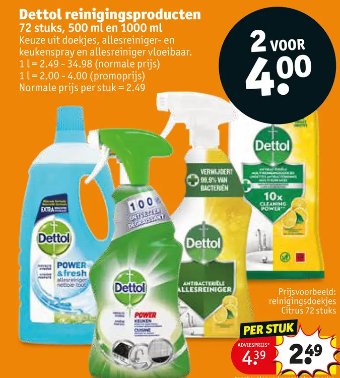 Promotie: Dettol reinigingsproducten