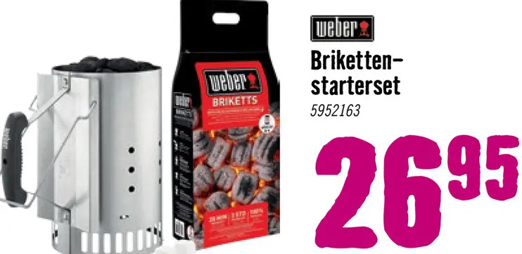 Aanbieding: WEBER® Rapidfire Brikettenstarterset incl. briketten