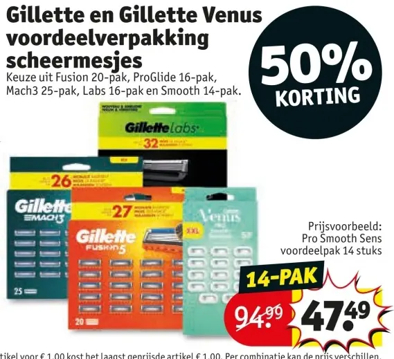 Aanbieding: Gillette en Gillette Venus voordeelverpakking