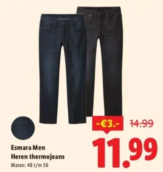 Aanbieding: Heren thermojeans