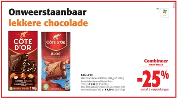 Aanbieding: Côte d'Or alle chocoladetabletten