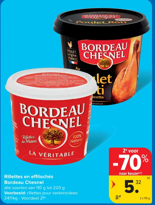 Promotie: Rillettes en effilochés