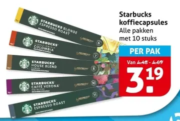 Aanbieding: Starbucks koffiecapsules