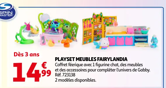 Promotie: Playset meubles Fairylandia
