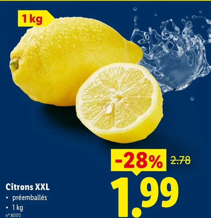 Offre: Citrons XXL