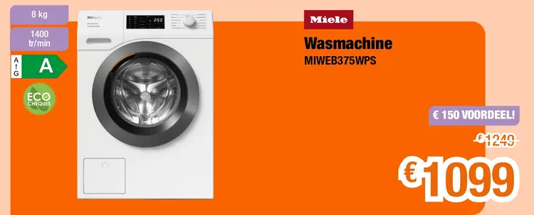 Promotie: Wasmachine