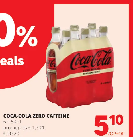 Promotie: Coca-cola zero caffeine