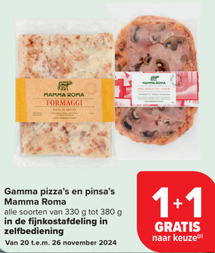 Aanbieding: Gamma pizza's en pinsa's Mamma Roma