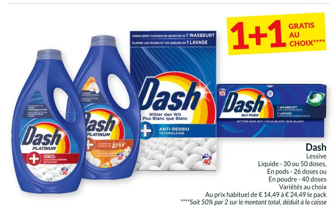 Offre: Dash Lessive