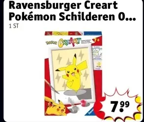 Aanbieding: Ravensburger Creart Pokémon Schilderen Op Nummer