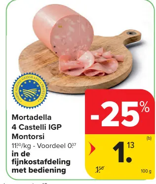 Promotie: Mortadella 4 Castelli IGP