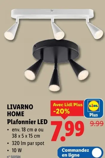 Offre: Plafonnier LED
