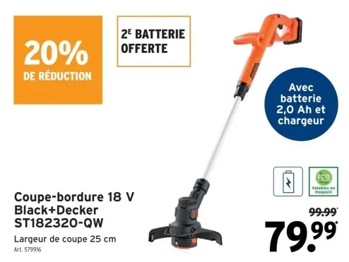 Offre: Coupe-bordure 18 V