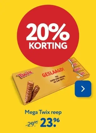 Aanbieding: Mega Twix reep