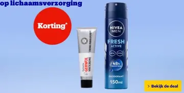 Aanbieding: Nivea men fresh active deodorant