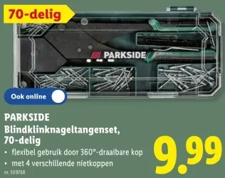 Promotie: Blindklinknageltangenset
