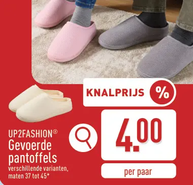 Promotie: Gevoerde pantoffels