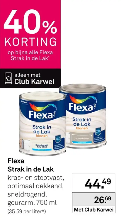 Aanbieding: Flexa Strak in de Lak