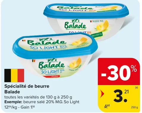 Offre: Spécialité de beurre