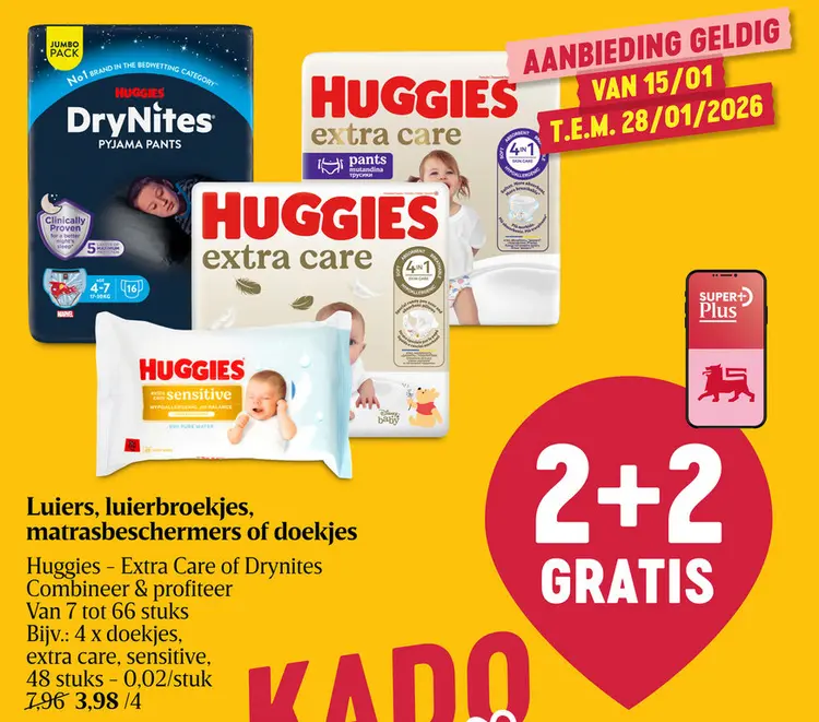 Promotie: Luiers, luierbroekjes, matrasbeschermers of doekjes