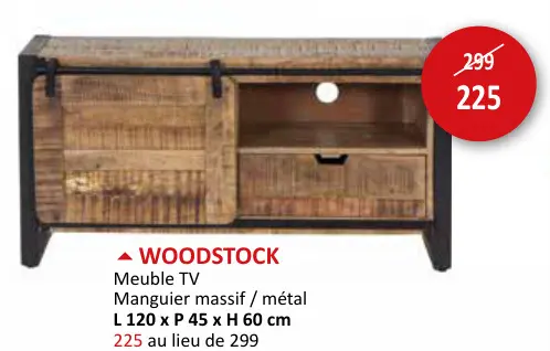 Offre: WOODSTOCK Meuble TV