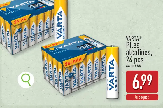 Offre: Piles alcalines