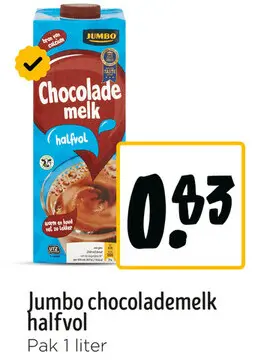 Aanbieding: Chocolademelk halfvol