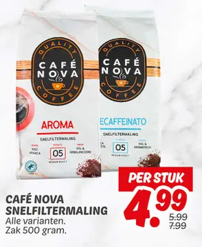 Aanbieding: CAFÉ NOVA SNELFILTERMALING