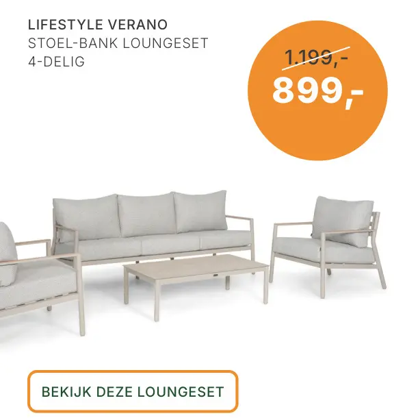 Aanbieding: Lifestyle Verano Stoel-Bank Loungeset