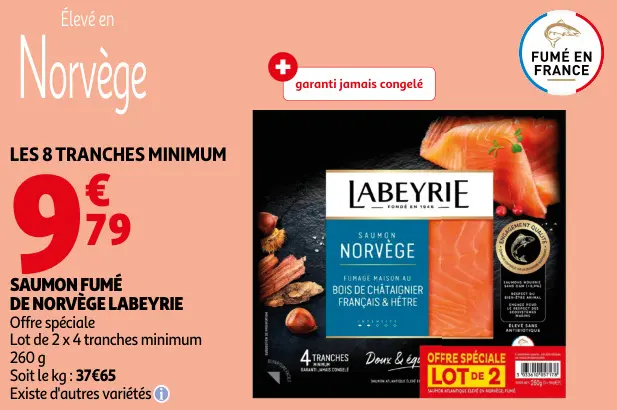 Promotie: Saumon fumé de norvège