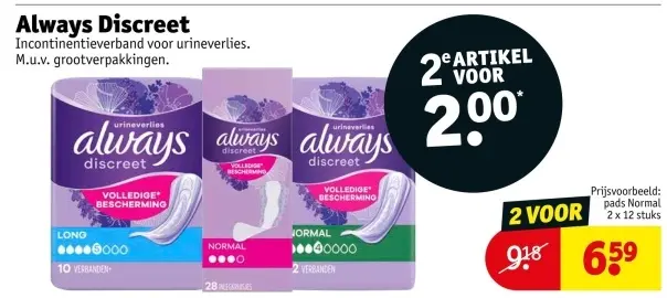 Aanbieding: Always Discreet