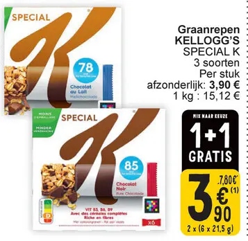 Aanbieding: Graanrepen KELLOGG'S SPECIAL K
