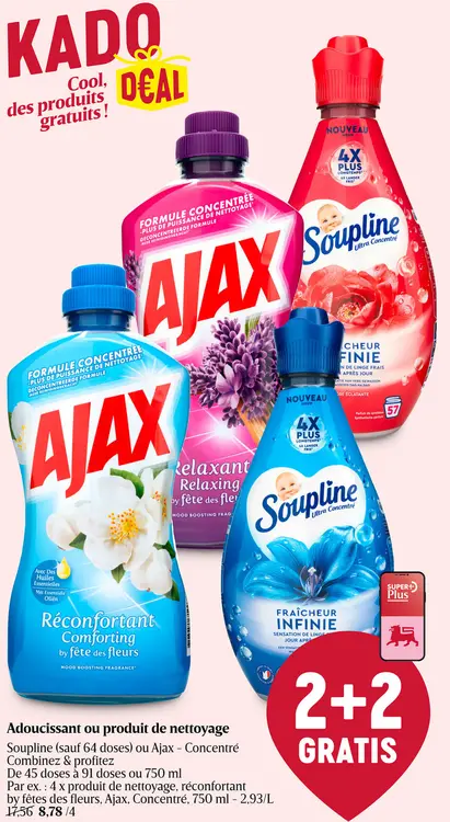 Offre: Adoucissant ou produit de nettoyage