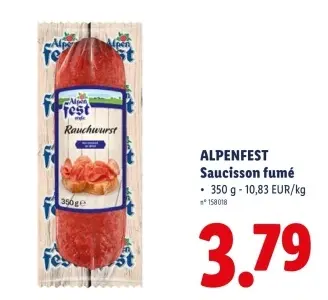 Offre: Saucisson fumé