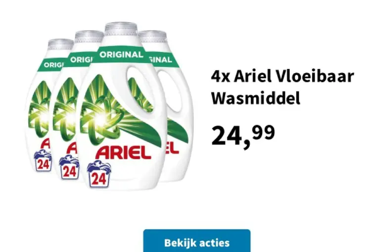 Promotie: Ariel Vloeibaar Wasmiddel