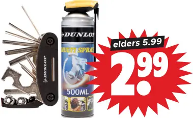 Aanbieding: Fietsgereedschap of multispray