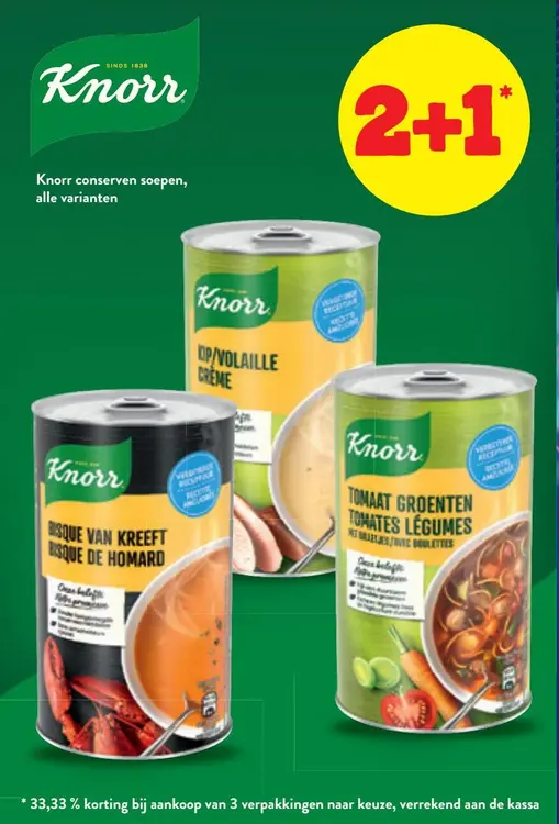 Aanbieding: conserven soepen