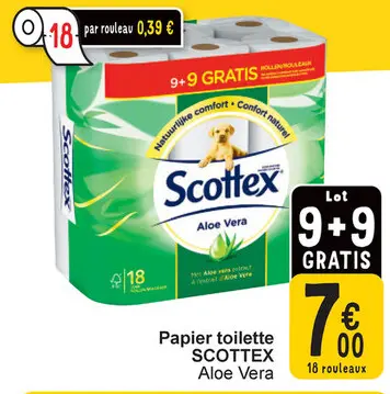 Offre: Papier toilette SCOTTEX