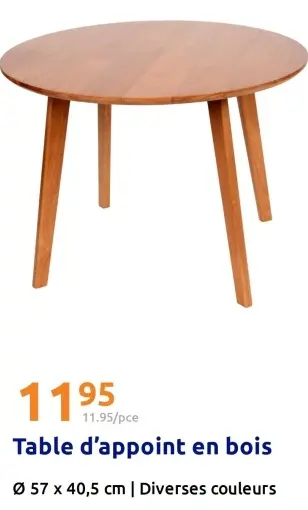 Offre: Table d'appoint en bois