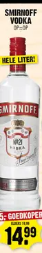 Aanbieding: Smirnoff vodka